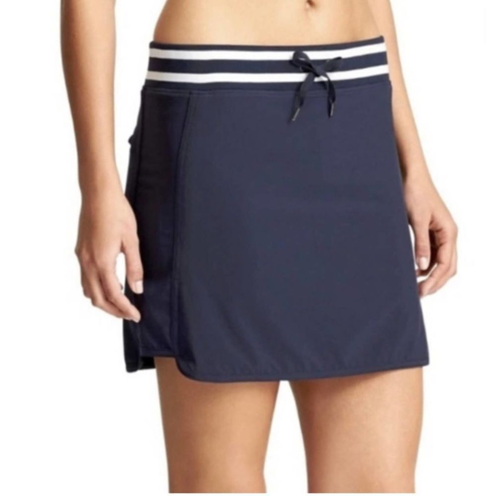 Athleta skort size‎ 12 navy blue Sonora stripe